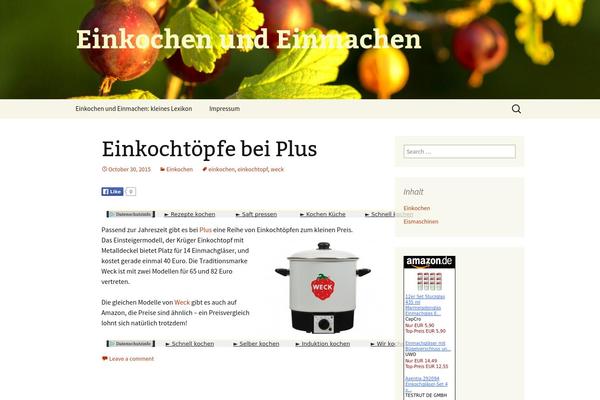 Twenty Thirteen theme site design template sample