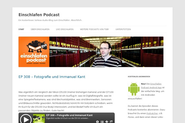 Site using Podlove Web Player plugin