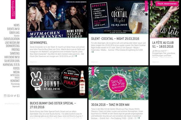 Ubergrid theme site design template sample