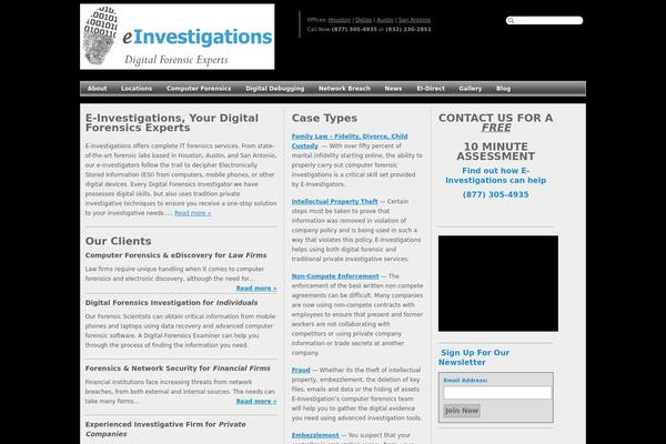 Avada Child theme site design template sample