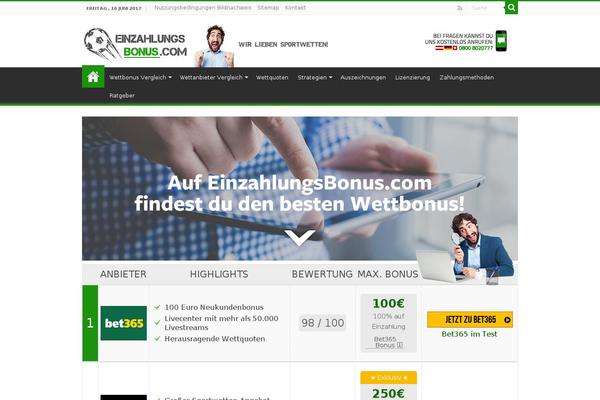 Sahifa Child theme site design template sample