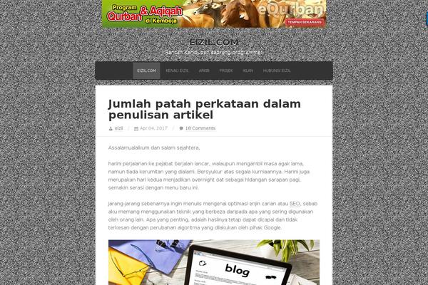Journal theme site design template sample