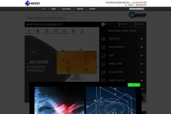 eizo.co.uk site used Eizo