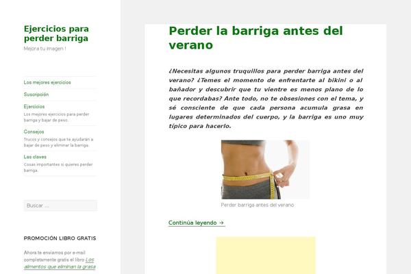 Twentyfifteen Child theme site design template sample