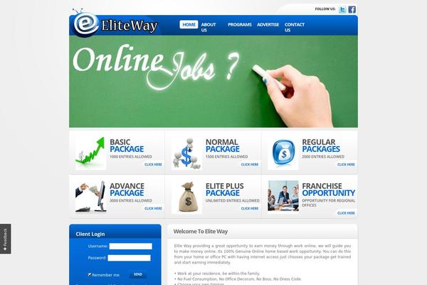 Elite theme site design template sample