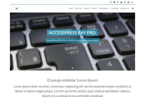 Site using AccessPress Social Share plugin