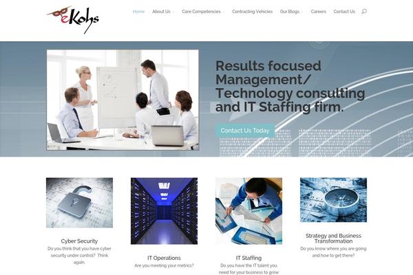 Divi theme site design template sample