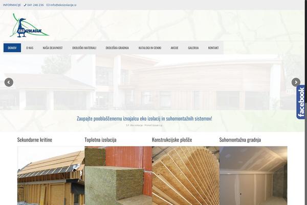 Site using Soslider-social-slider plugin