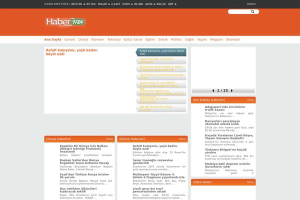 Haber theme site design template sample