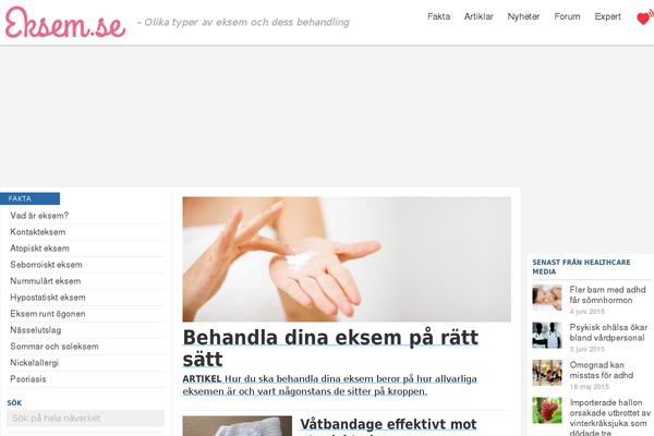 Site using Healthcare-search plugin