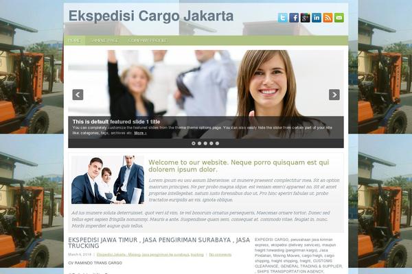 Openbiz theme site design template sample