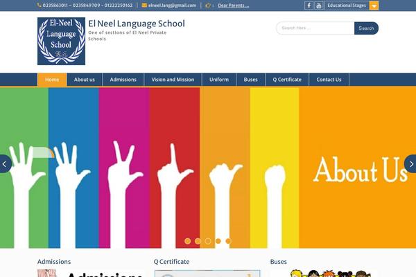 Education Hub theme site design template sample