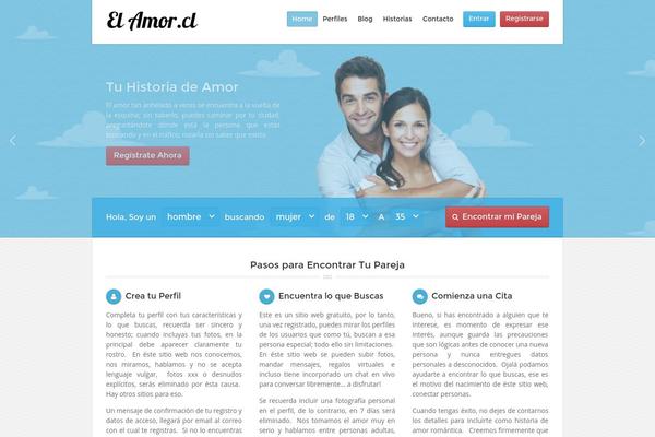 LoveStory theme site design template sample