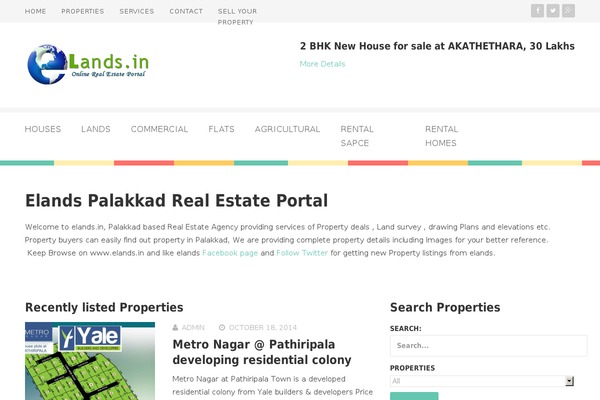 Blogland theme site design template sample