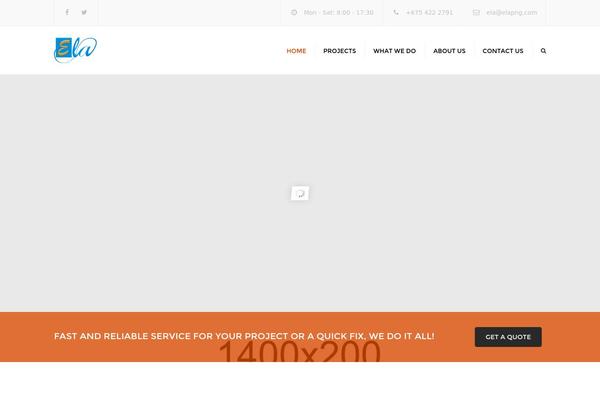 Constructo theme site design template sample
