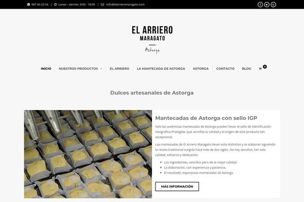Bakery-child theme site design template sample