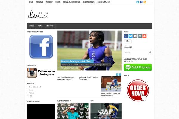 Eris theme site design template sample