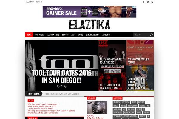 Hot Topix theme site design template sample
