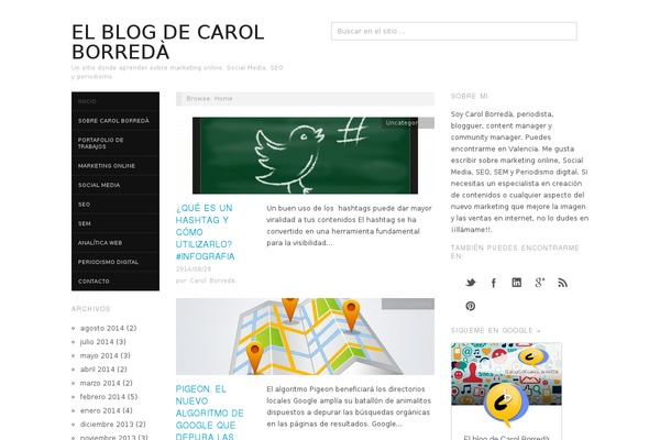 Site using About The Autor plugin