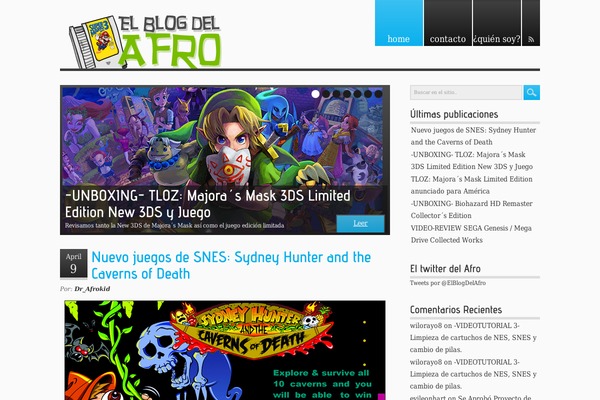 elblogdelafro.com site used Evolutionary