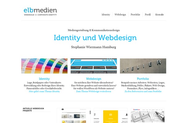 Portfolio theme site design template sample