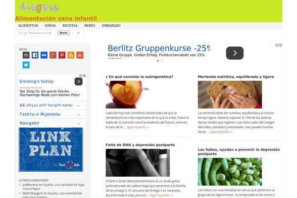 Tiga theme site design template sample