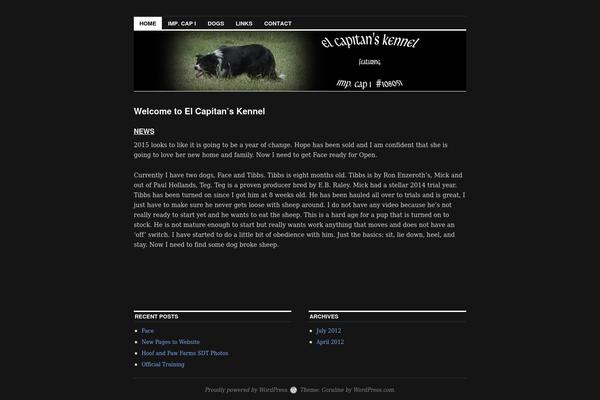 Coraline theme site design template sample