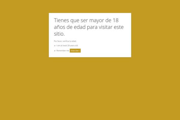 Site using Age Verify plugin