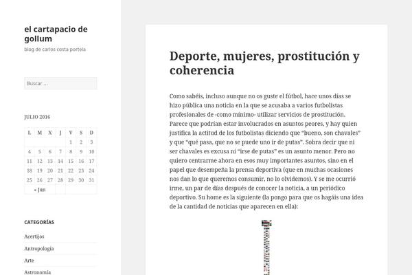 Twenty Fourteen theme site design template sample