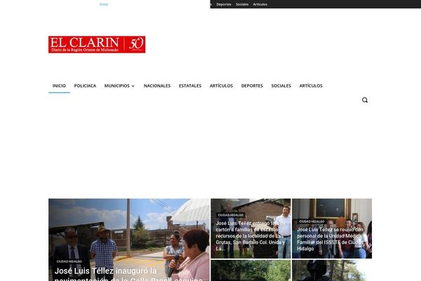 Newspaper theme site design template sample