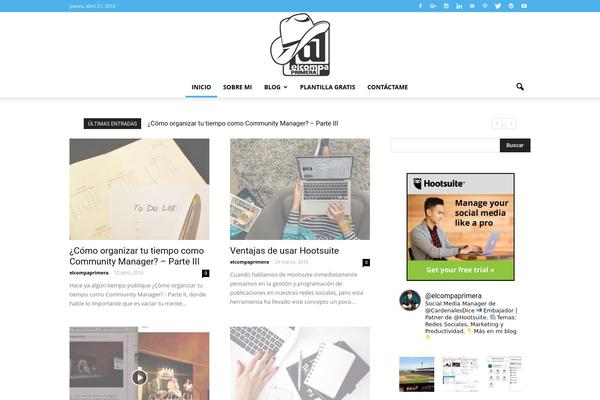 The7 theme site design template sample