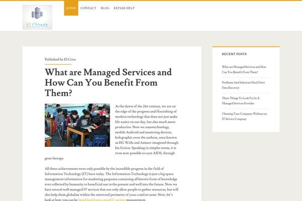 Ignite theme site design template sample