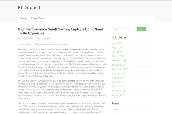 Accelerate_child theme site design template sample