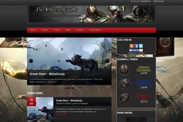 GamePress theme site design template sample