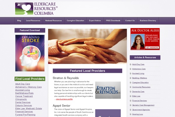 eldercareresourcescolumbia.com site used Seventeen