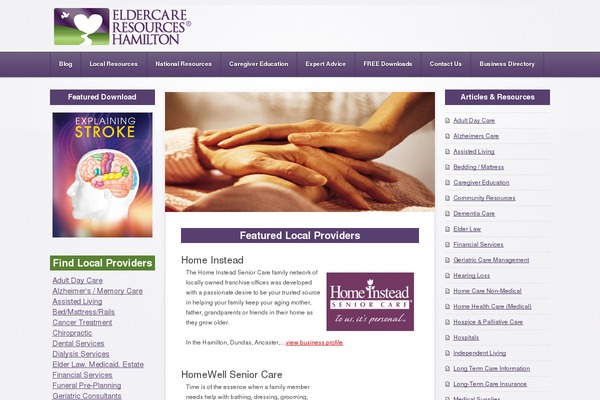 Seventeen theme site design template sample