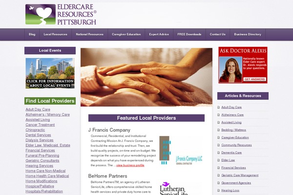 Seventeen theme site design template sample