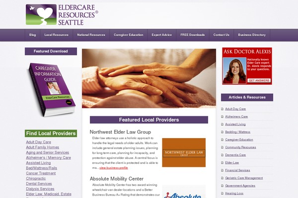 Seventeen theme site design template sample