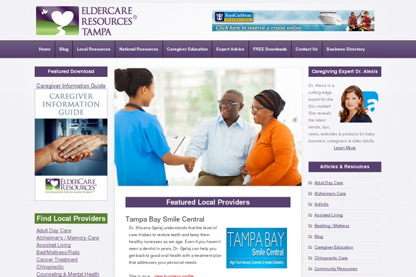 Seventeen theme site design template sample