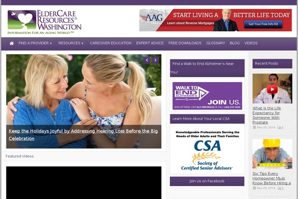 eldercareresourceswashington.com site used Theme Rush