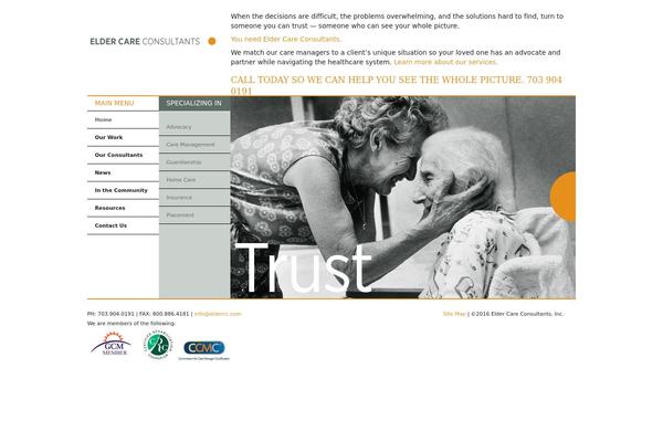 Ecc theme site design template sample
