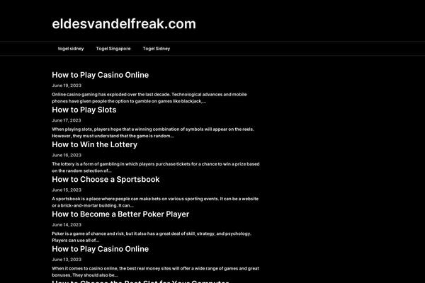 Feather Magazine theme site design template sample