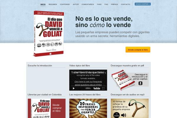 eBook theme site design template sample