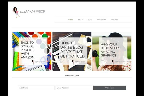 eleanorprior.com site used Yuki Blogger