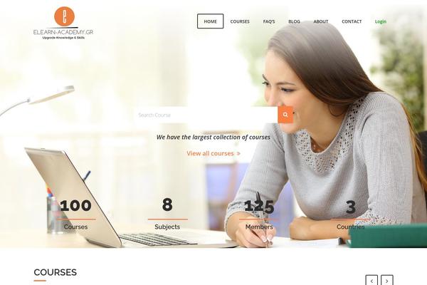 LMS theme site design template sample