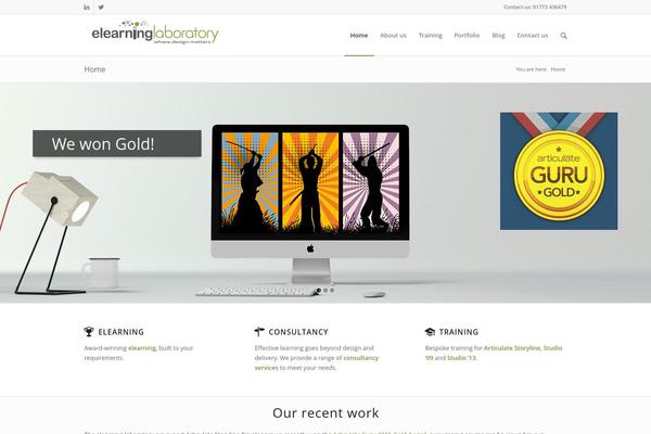 Enfold theme site design template sample