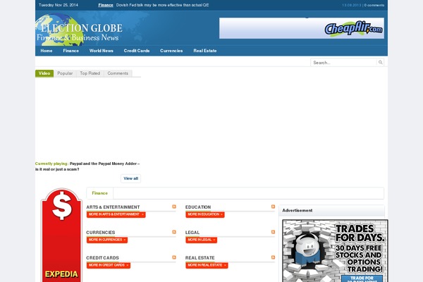 Newsworld theme site design template sample