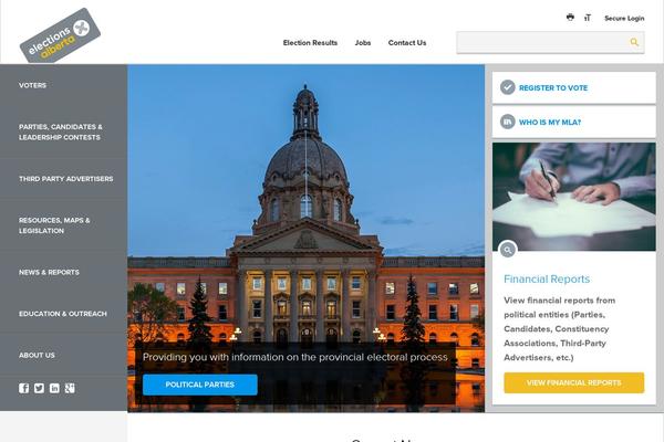 elections.ab.ca site used Electionsab