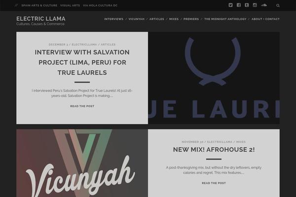 Tracks theme site design template sample