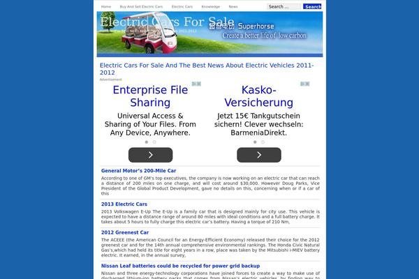 electriccarsforsale.biz site used F1